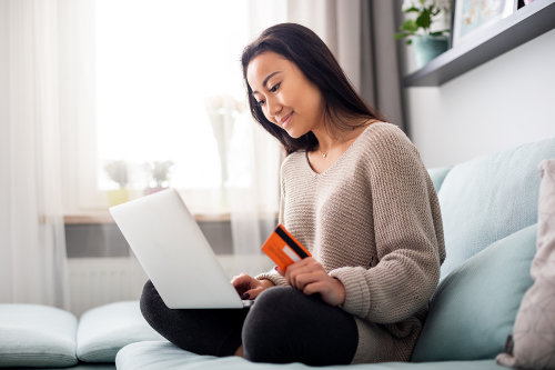 Shopping using Virtual Visa card