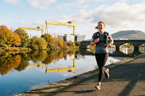 Running in the scenic Belfast route