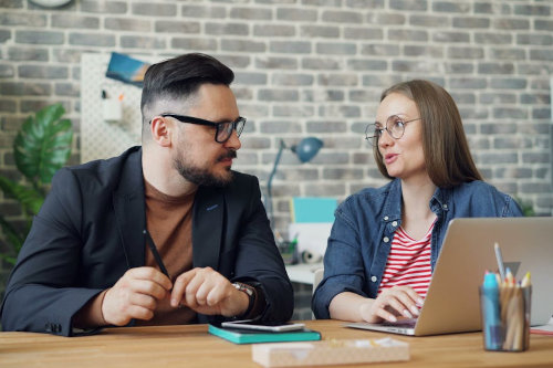 Using business support software